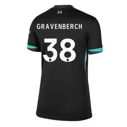 Dres Liverpool Ryan Gravenberch #38 Gostujuci za Žensko 2024-25 Kratak Rukav